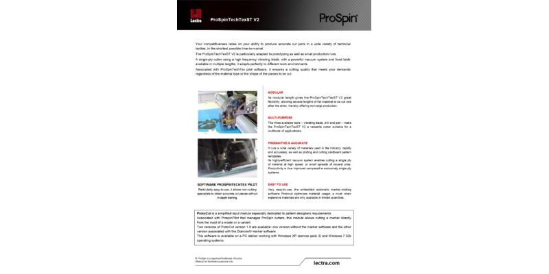 Technical Datasheet ProSpinTechtex ST V2-en